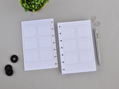 Disc Planner Inserts Bundle - Monthly And Weekly Refill (HP Mini Size) / M-04