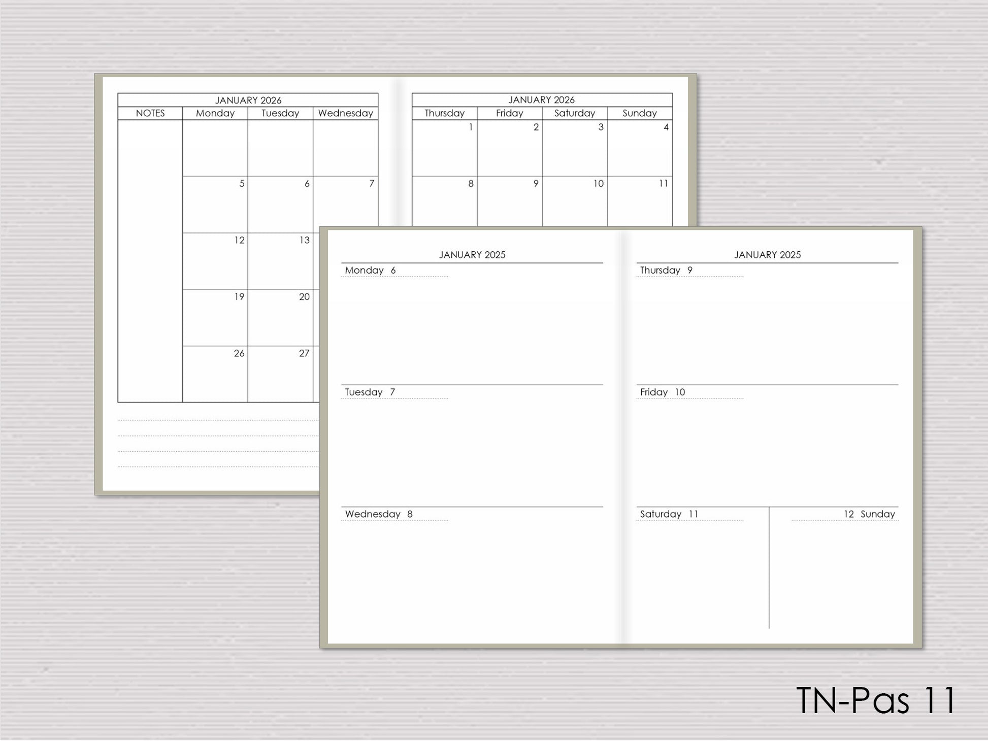 Pages for Traveller's notebook passport size