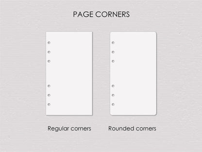 Daily Planner Inserts - Refill for Ring Notebook (Personal size) / P31