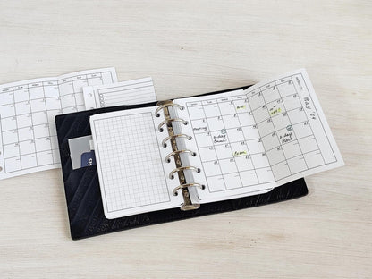 Monthly Fold Out Inserts - 6-Ring Binder Refill (Pocket Size) / Pc-16m