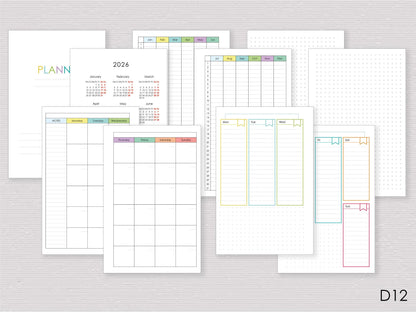 Inserts for Happy Planner Mini