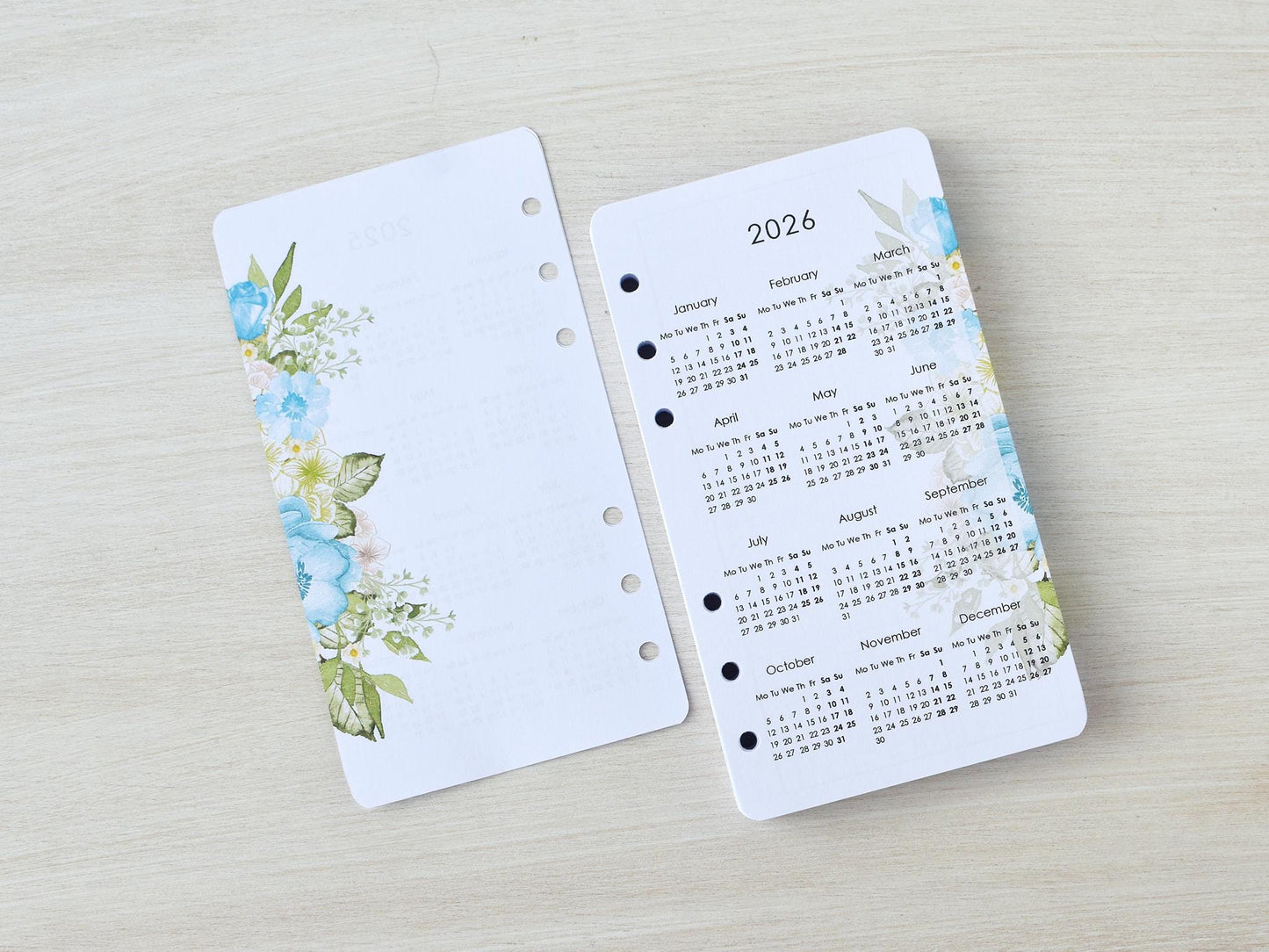 Ring Planner Inserts - Monthly, Weekly Refill (Personal Size) / P-09
