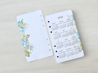 Ring Planner Inserts - Monthly, Weekly Refill (Personal Size) / P-09