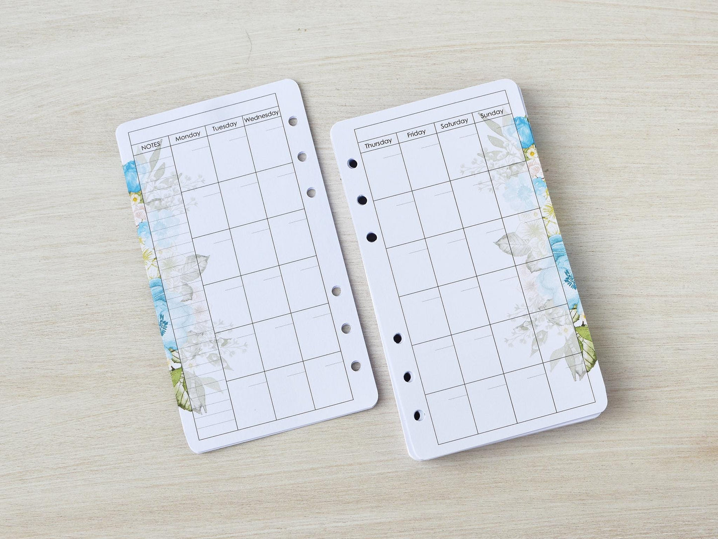 Ring Planner Inserts - Monthly, Weekly Refill (Personal Size) / P-09