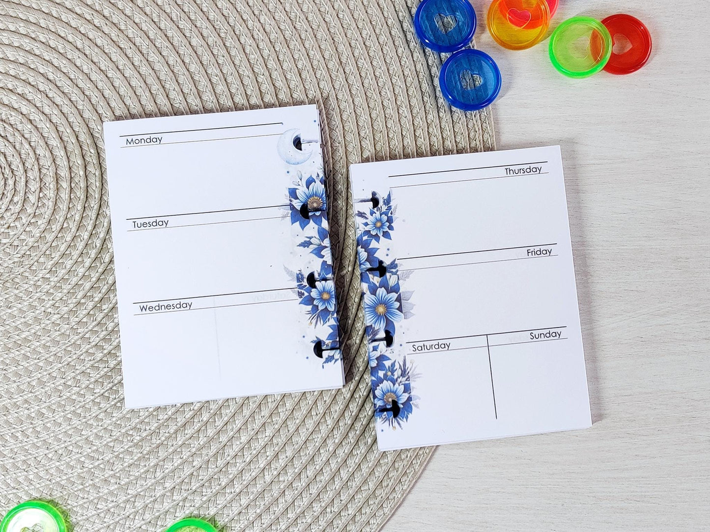 HP Micro planner inserts - Weekly and monthly pages