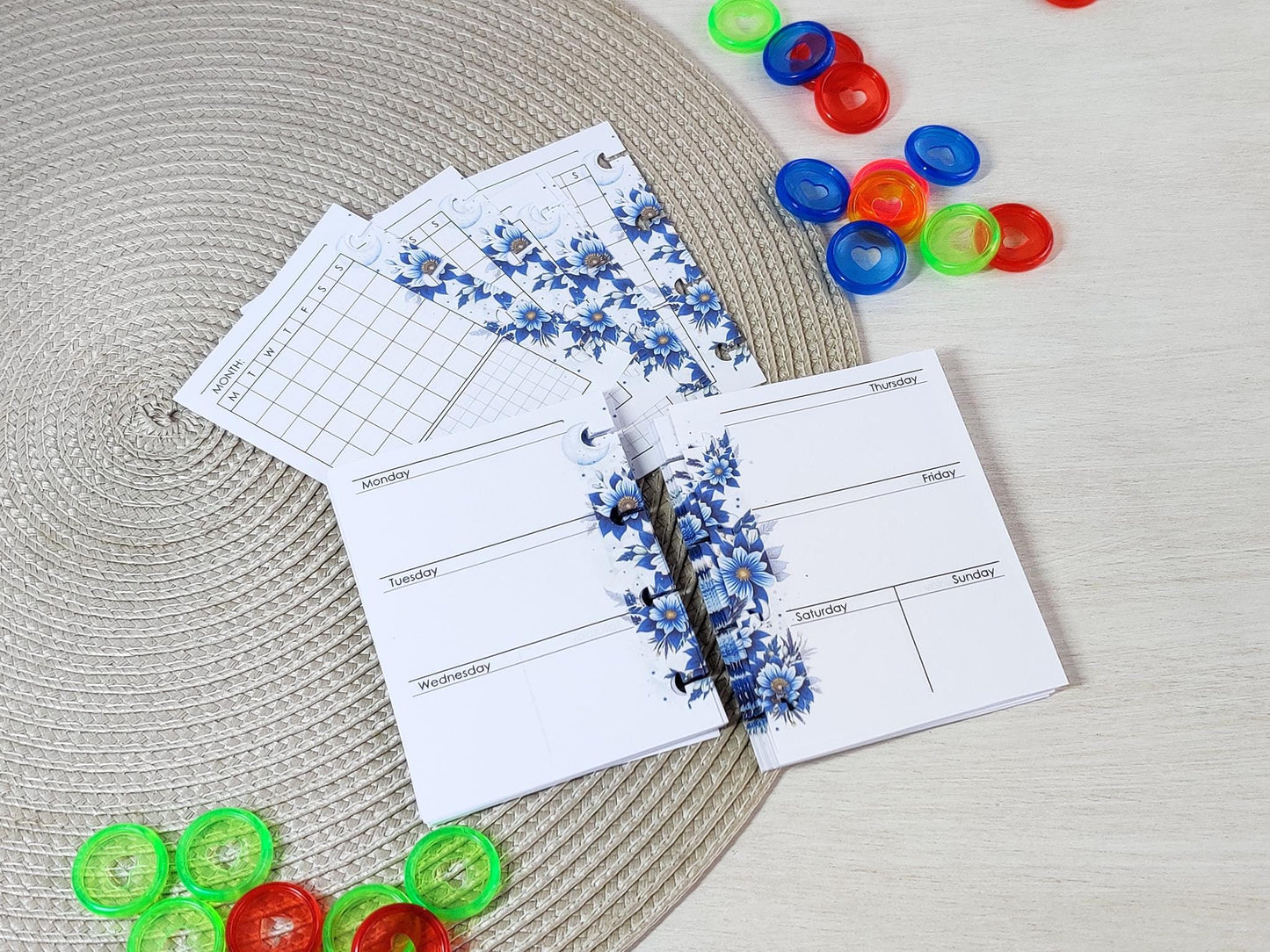 HP Micro planner inserts - Weekly and monthly pages