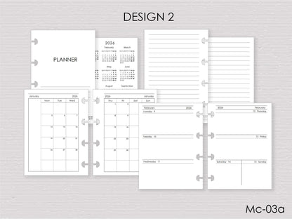 HP Micro planner inserts - Happy Planner refill