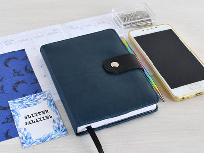 Hardcover Planner: Faux Leather Agenda, Weekly & Monthly