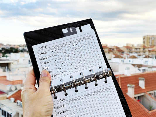 Printable Habit Tracker Pages (Pocket size) - Digital Inserts R-307