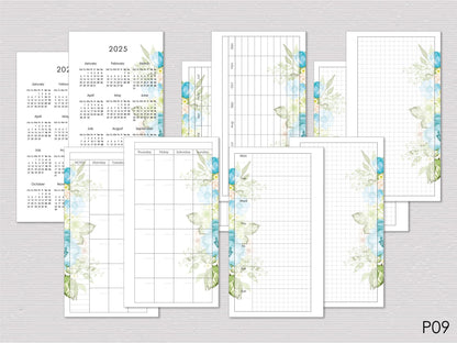 Faux Leather Ring Planner With Inserts (Personal Size)