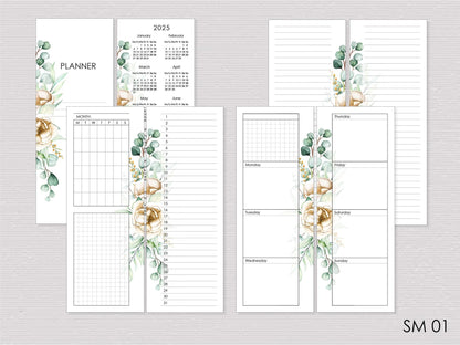 Disc-Bound Planner Notebook - Faux Leather Cover (HP Skinny Mini Size )