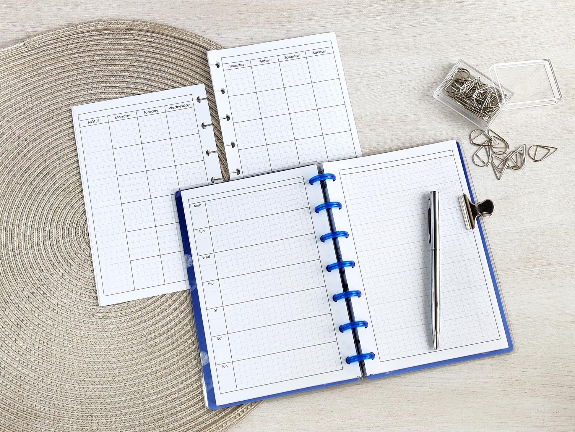 Happy planner inserts Hobonichi styled