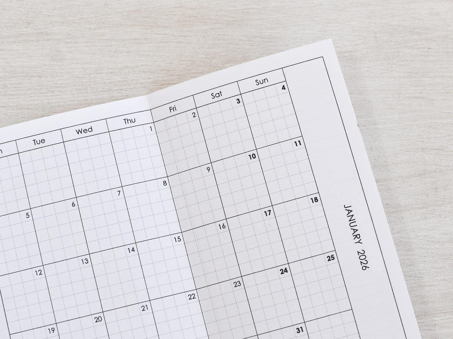 Monthly Fold Out Inserts for Ring Planner (Personal Size) / P20