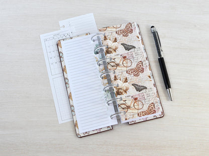 Disc-Bound Planner Notebook - Faux Leather Cover (HP Skinny Mini Size )