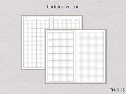 pages for travelers notebook standard undated version