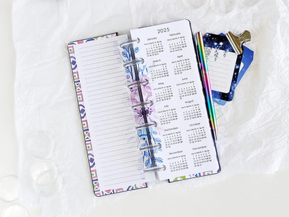 Monthly and Weekly Inserts - Disc Planner Refill (HP Skinny Mini Size)