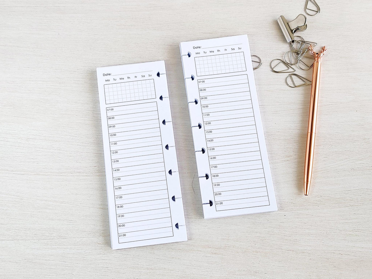 Daily Inserts - Disc Planner Refill (HP Skinny Mini Size) / SM-30