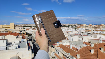 Leather Notebook Binder - 6-ring Organizer (Personal size)