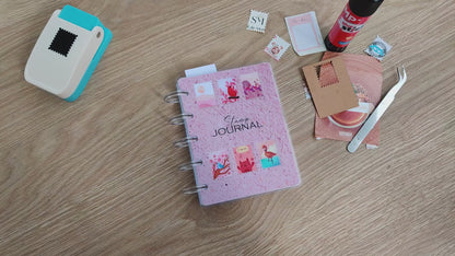 Discbound Stamp Notebook - "A scrap a day" Junk Journal for Cut-Outs