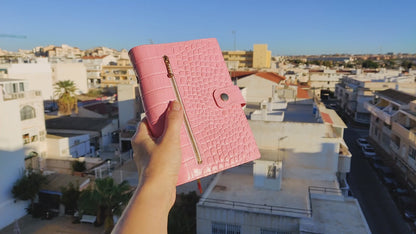 6-ring Binder Cover - Leather Planner Notebook Organizer (Personal size)