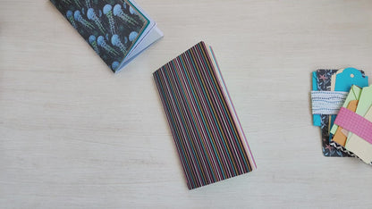 Travel Journal Insert - Mixed Paper (Personal Size) / Stripes